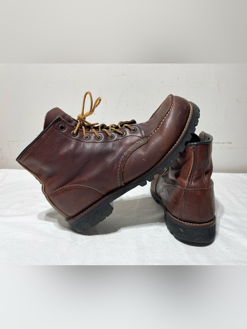 Red Wing 4183 Roughneck Moc Toe Boots Men’s 10D Briar Oil Slick USA 2007